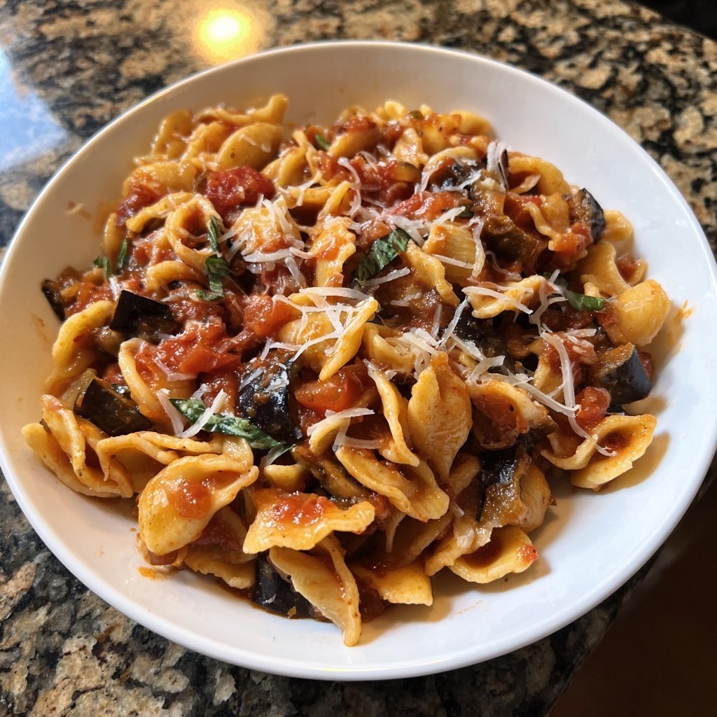 Internationale Küche Italienische Pasta alla Norma