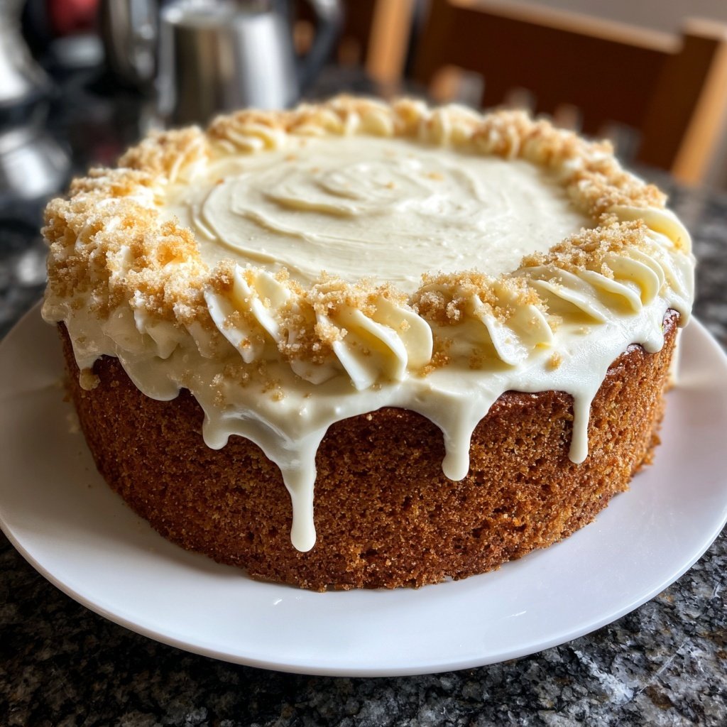 Geburtstagskuchen mit Vanillefrosting