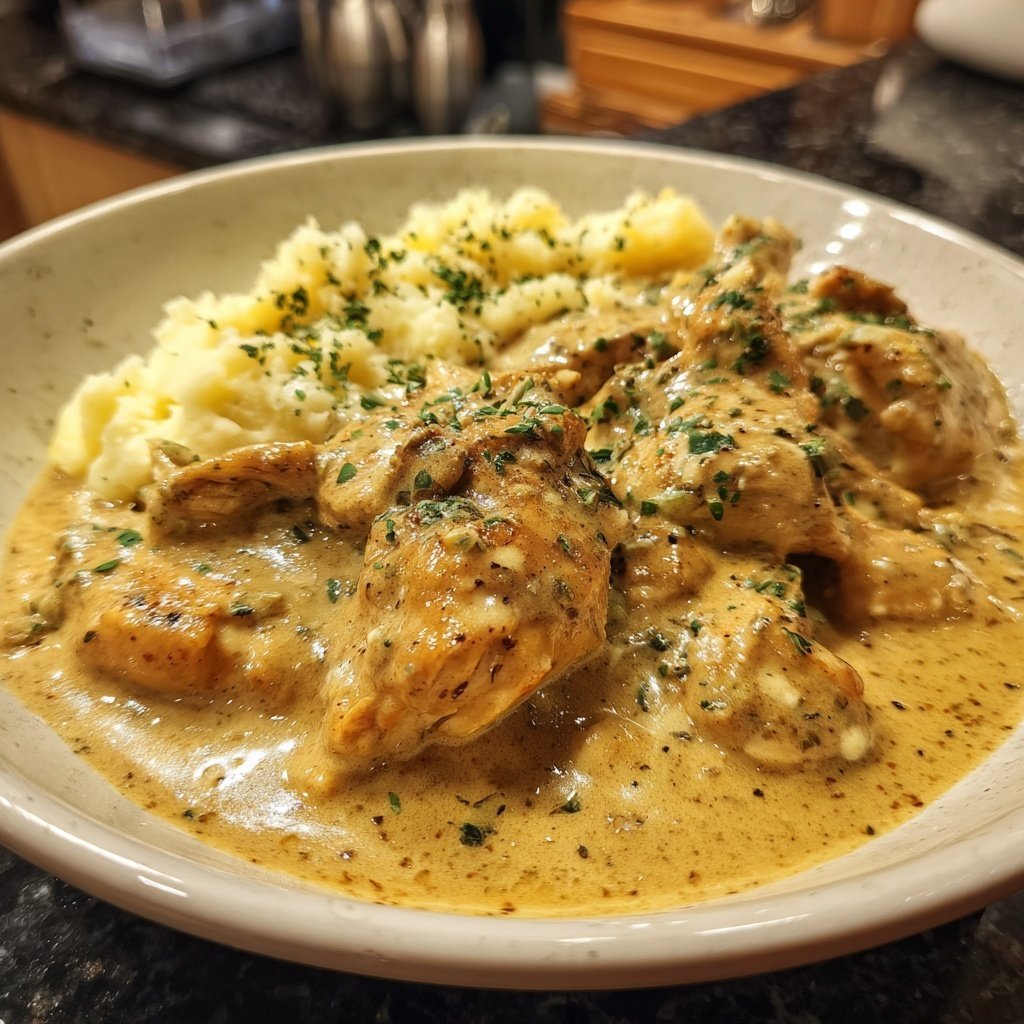 Hausmannskost Cremiges Hähnchen mit Kartoffelpüree