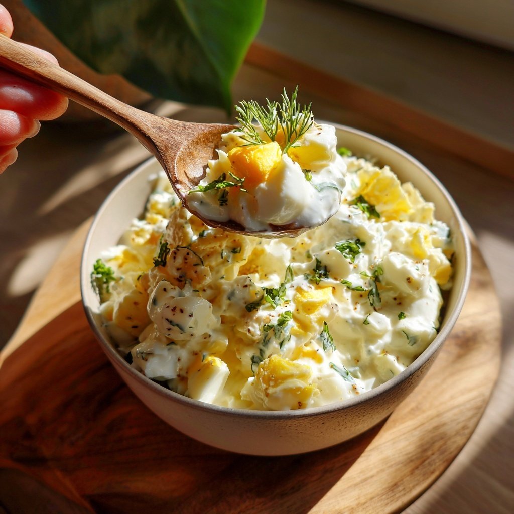 Schnell & Einfach 10-Minuten-Eiersalat mit Joghurt