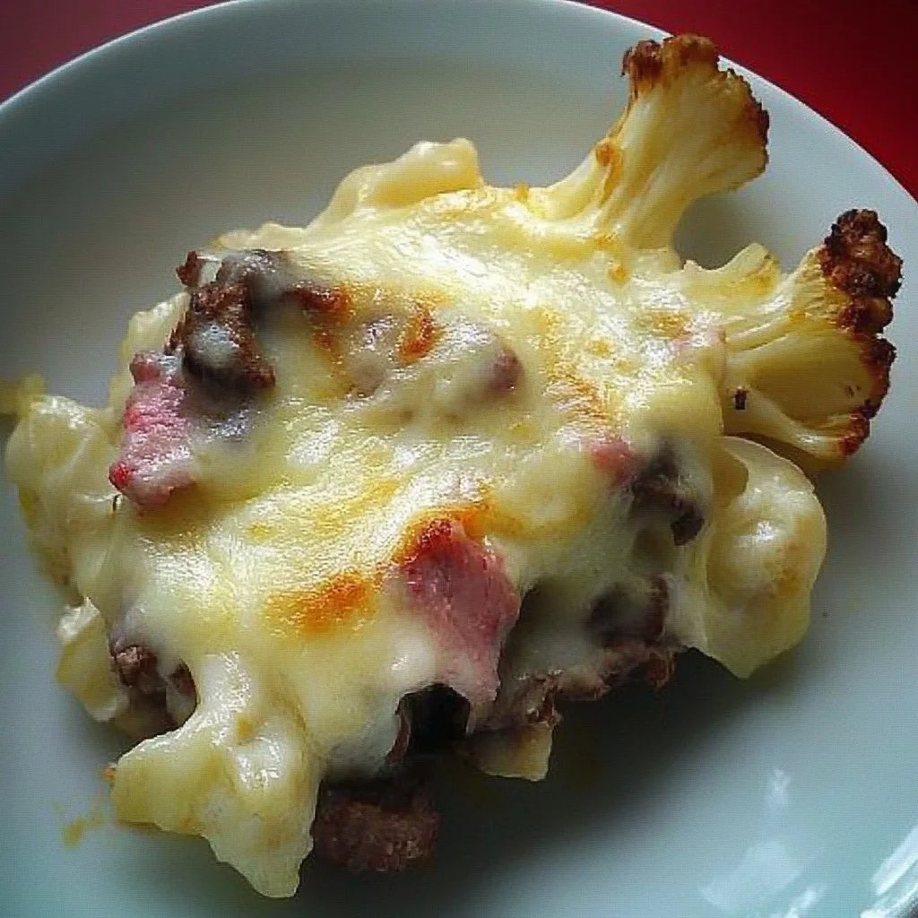 Blumenkohl-Kartoffel-Hackfleisch-Auflauf