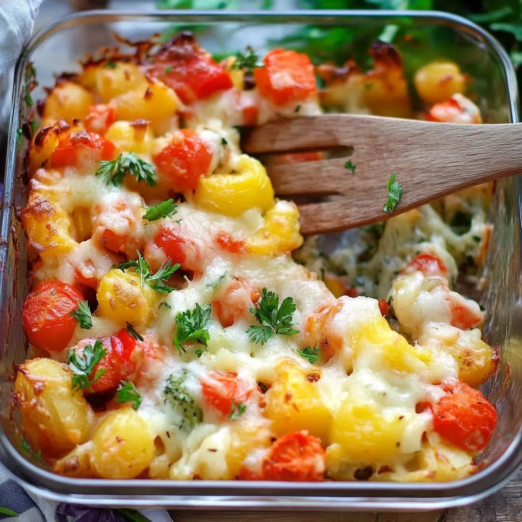 Bunter Gemüseauflauf mit Kartoffeln