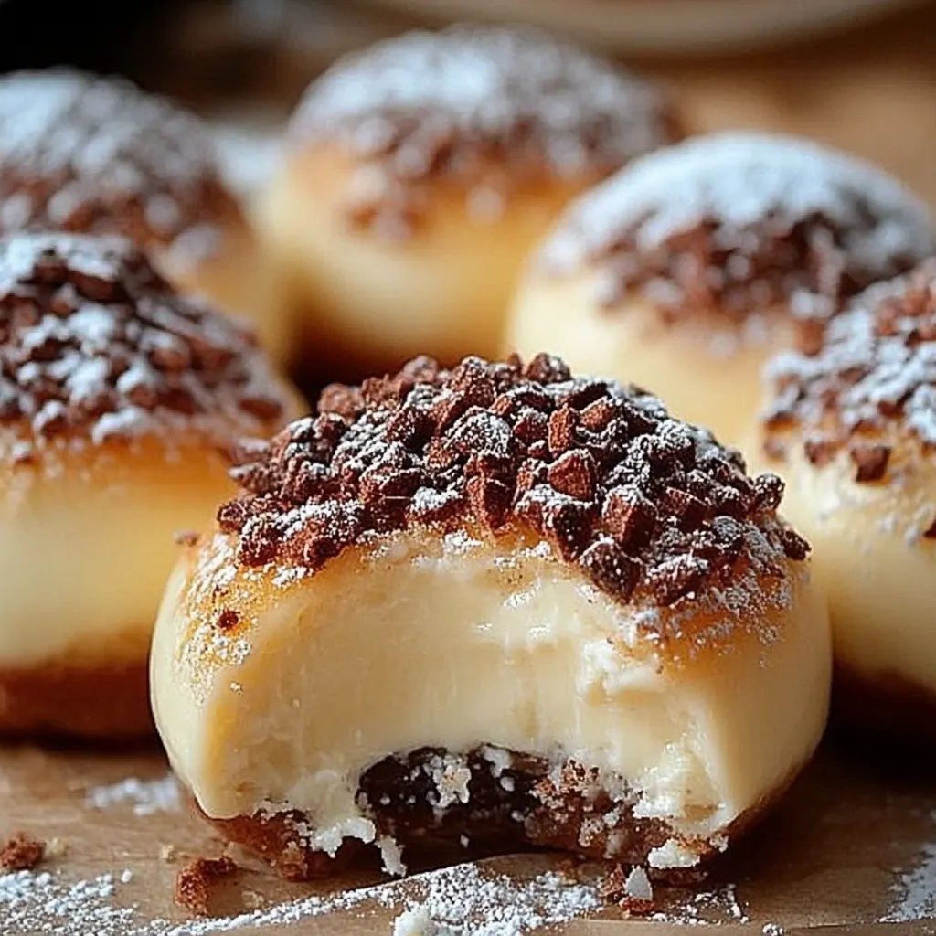 Schnelle Käsekuchen-Kugeln