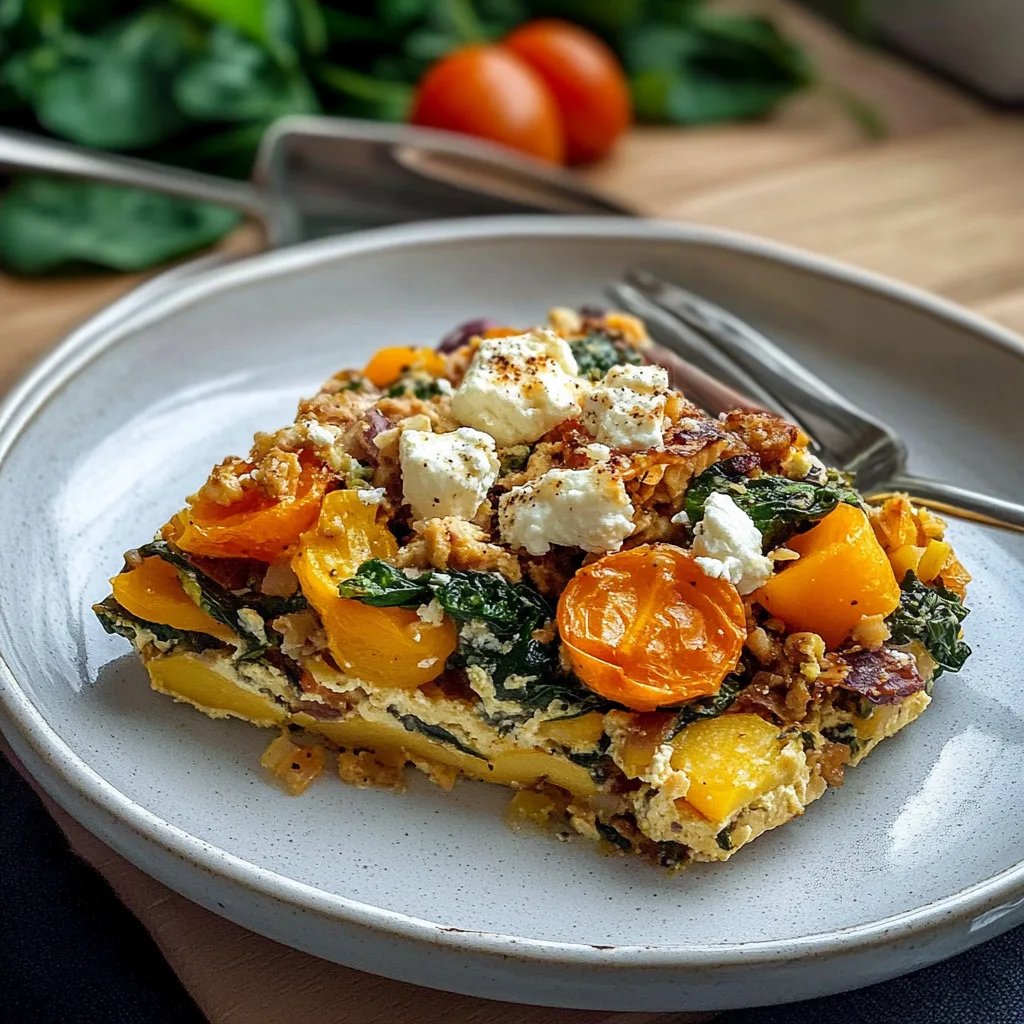 Hirsepfanne mit Kürbis, Spinat und Feta