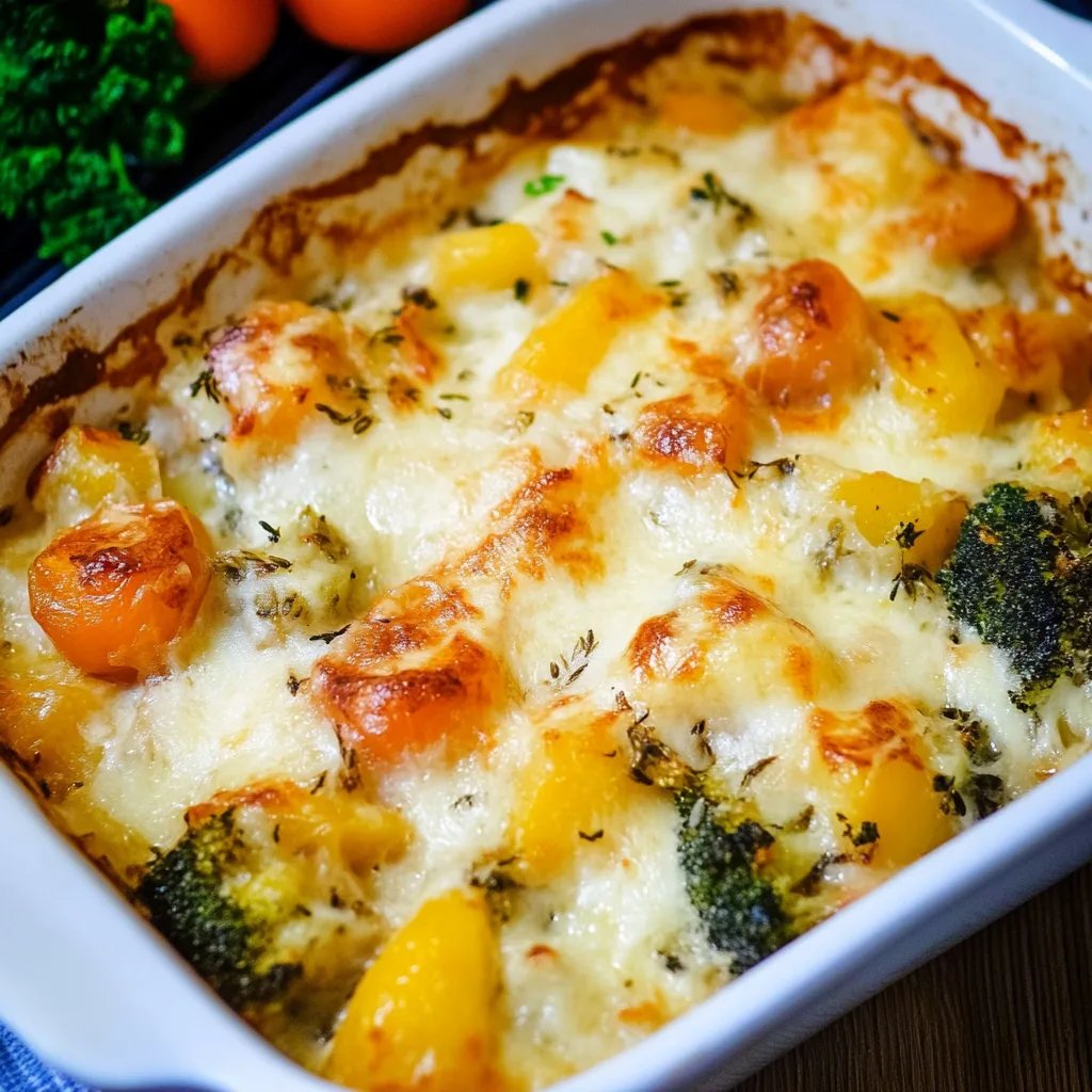 Kartoffelauflauf mit Gemüse