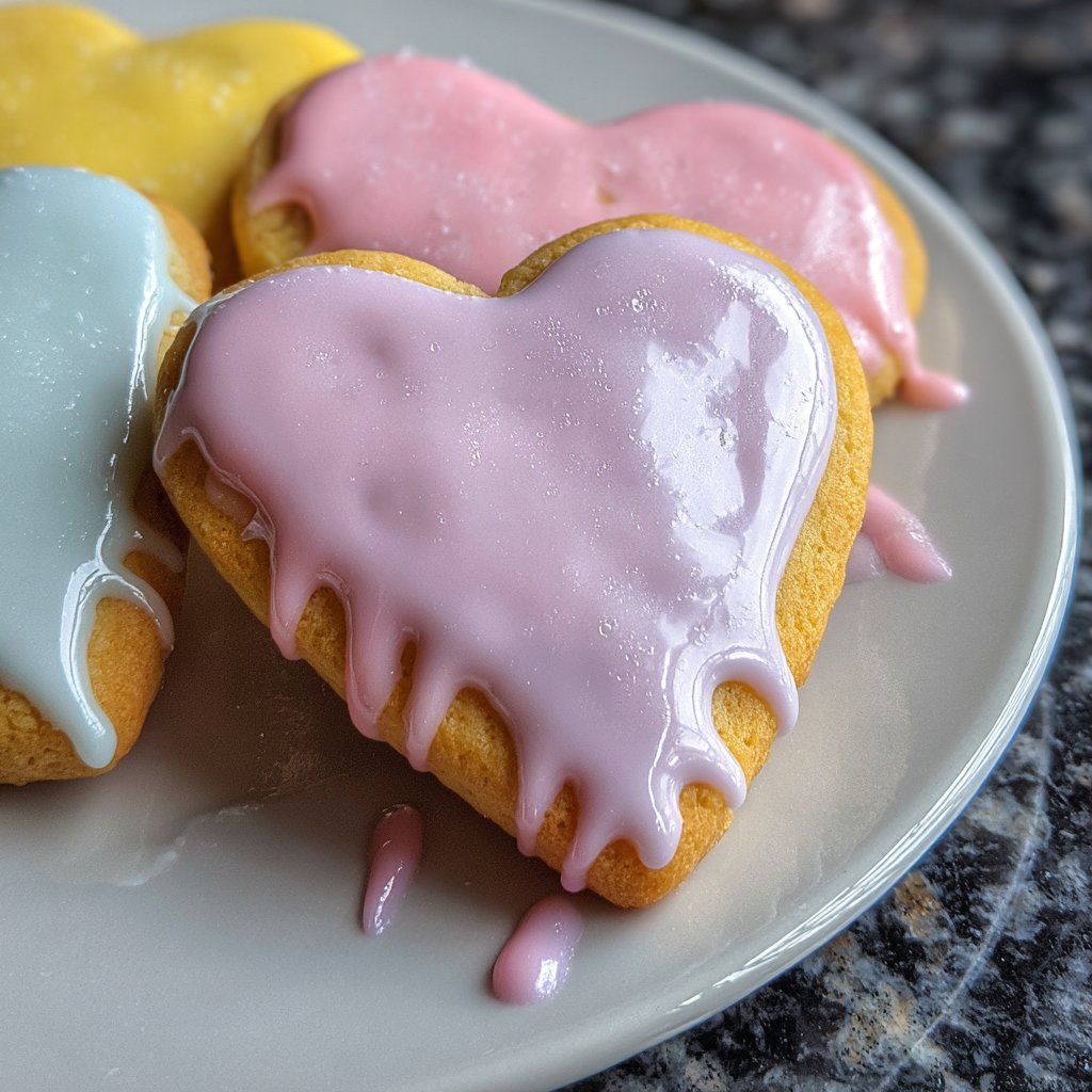Herzkekse mit Zuckerguss