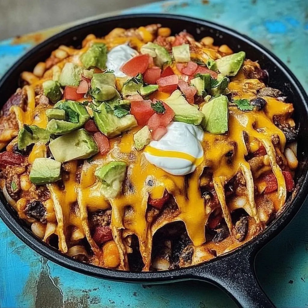 Käsiger Taco-Udelaauflauf