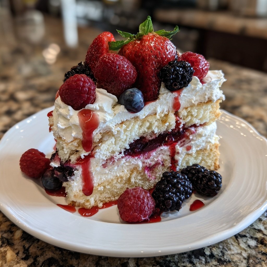 Geburtstagskuchen mit Beeren