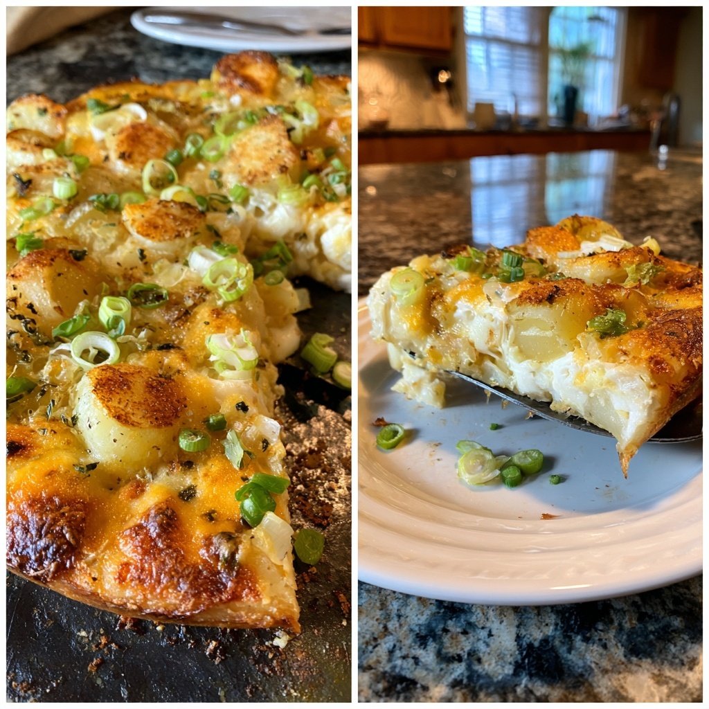 Kartoffelauflauf mit Lauch