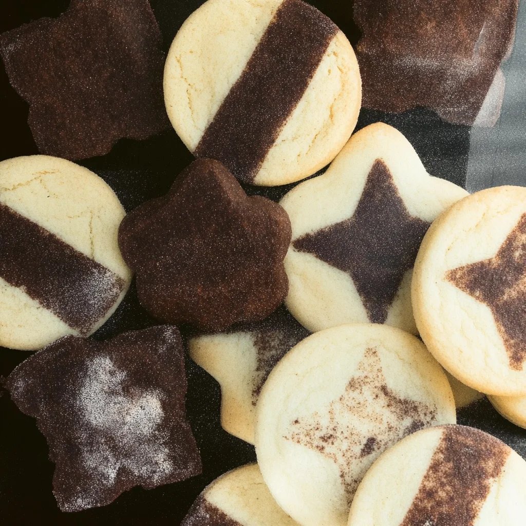 Schwarz-Weiß-Gebäck