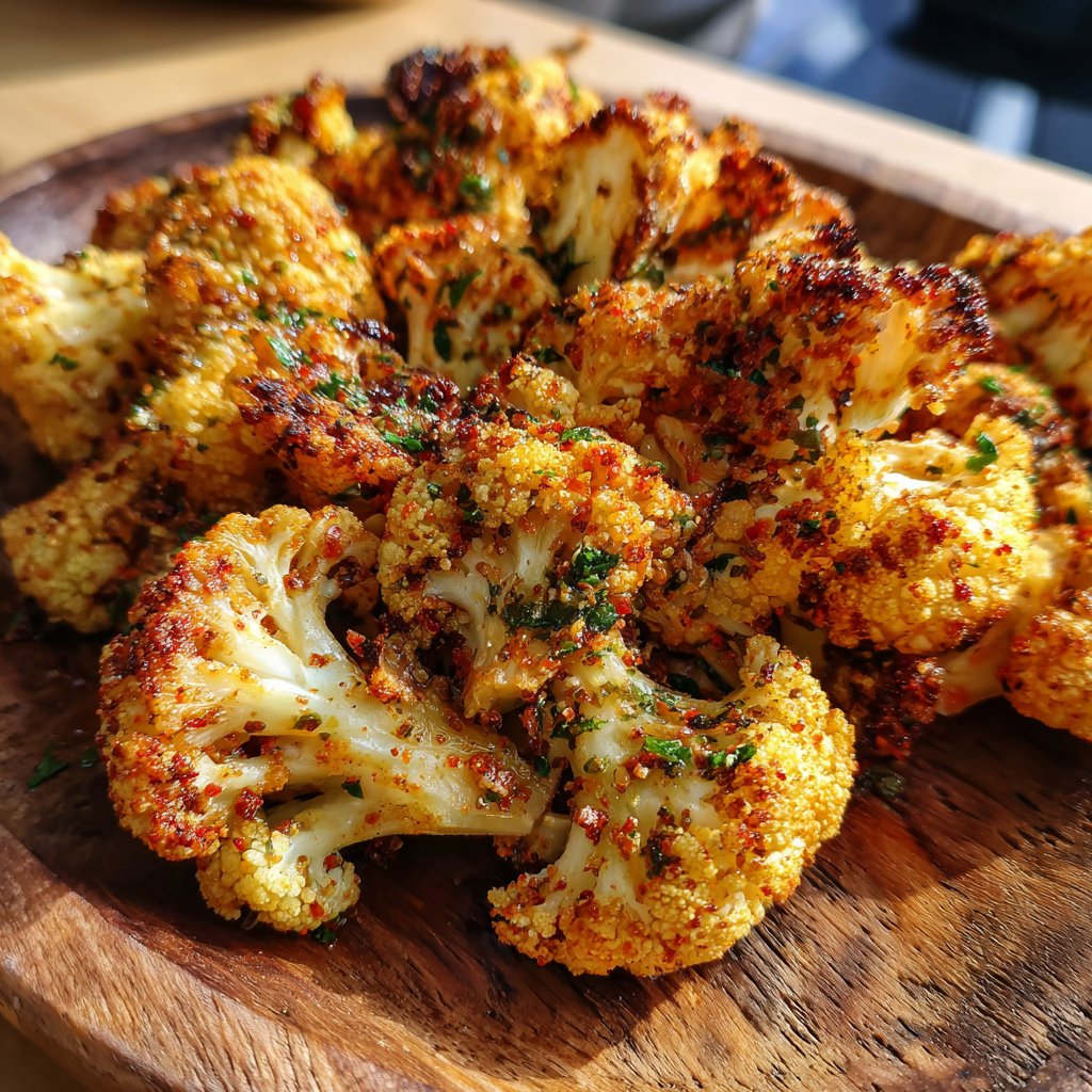 Blumenkohl mit Zitronen-Paprika-Gewürz